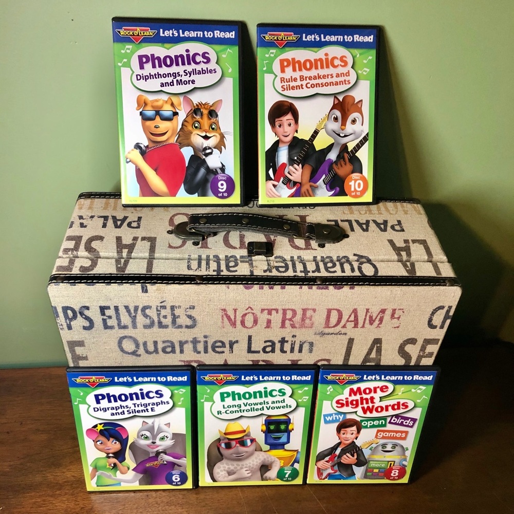 NWOT Rock N Learn Let’s Learn to Read DVD Set 6-10